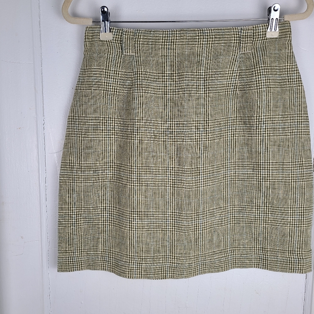 Gap Vintage 90's 100% Linen Skirt Size 10